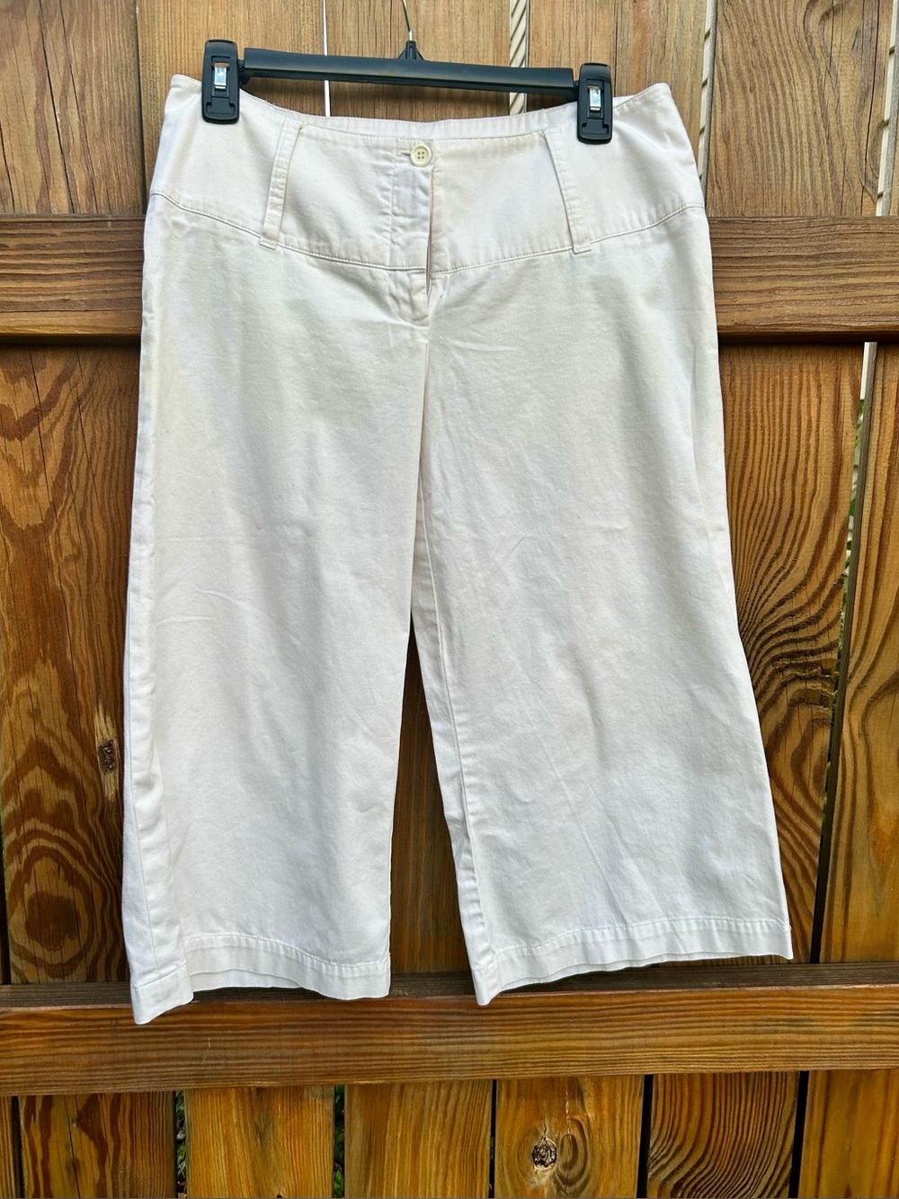 Bermuda long Shorts White Streetwear Wide Waistband Size 6